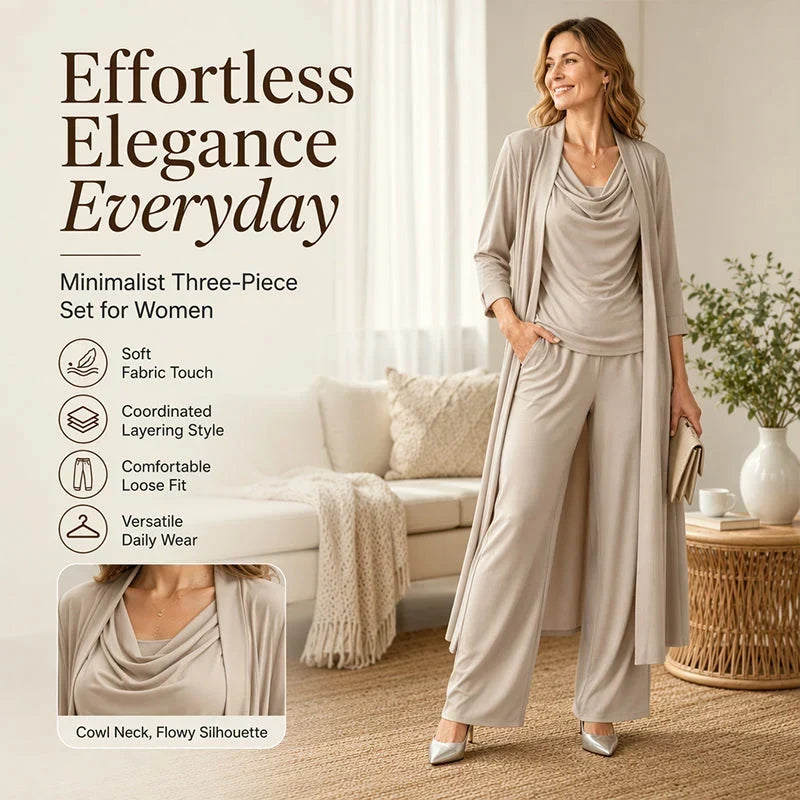 Lucrezia Giacomelli™ Elegante set da 3 pezzi per il comfort quotidiano
