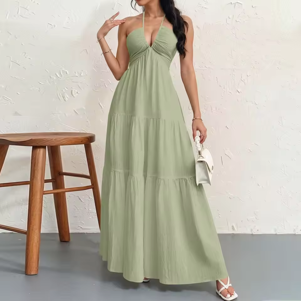 Ludovica Cinzano™ Vestito estivo smanicato e fluido per uno stile senza sforzo