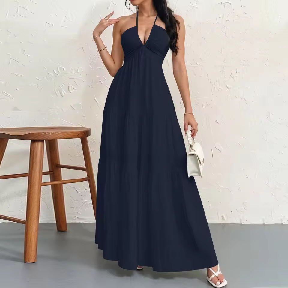 Ludovica Cinzano™ Vestito estivo smanicato e fluido per uno stile senza sforzo
