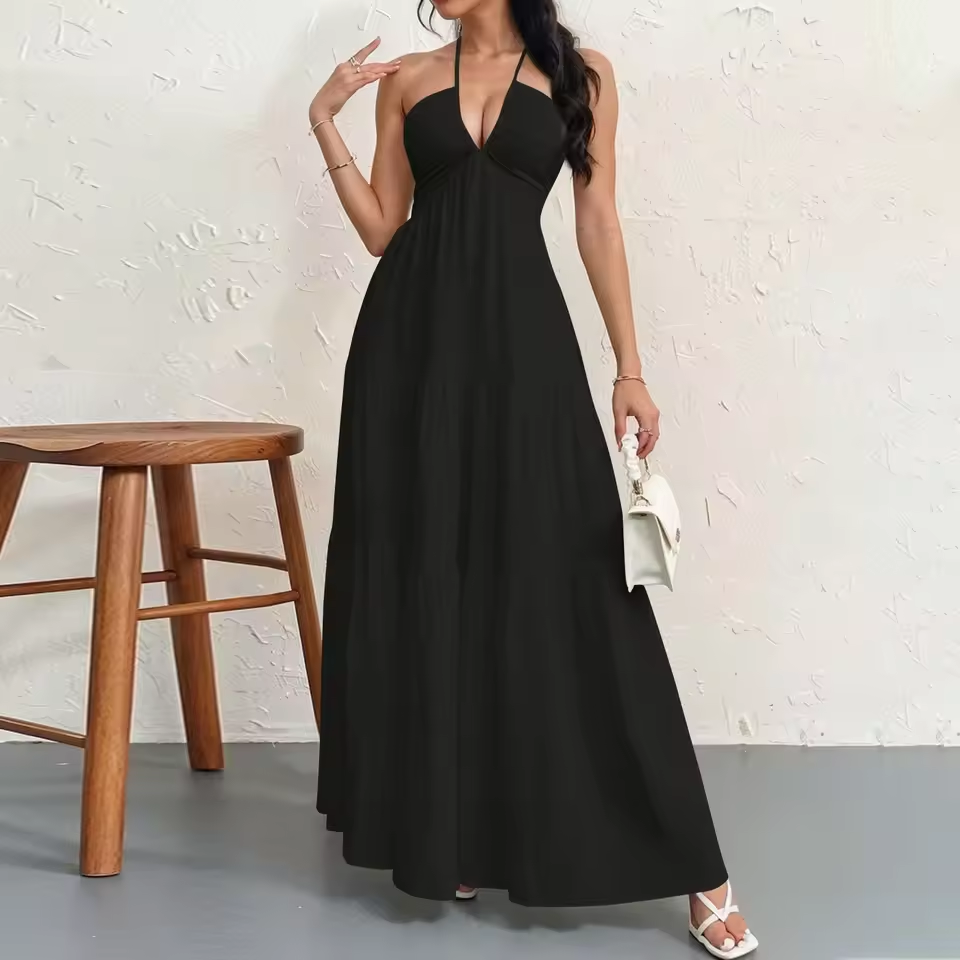 Ludovica Cinzano™ Vestito estivo smanicato e fluido per uno stile senza sforzo