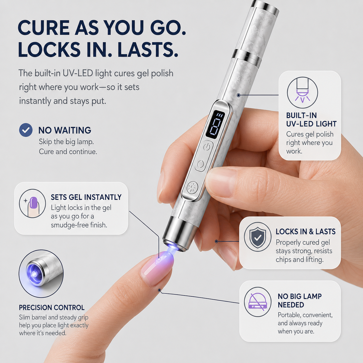 Lumériça™ Sistema manicure all-in-one a penna