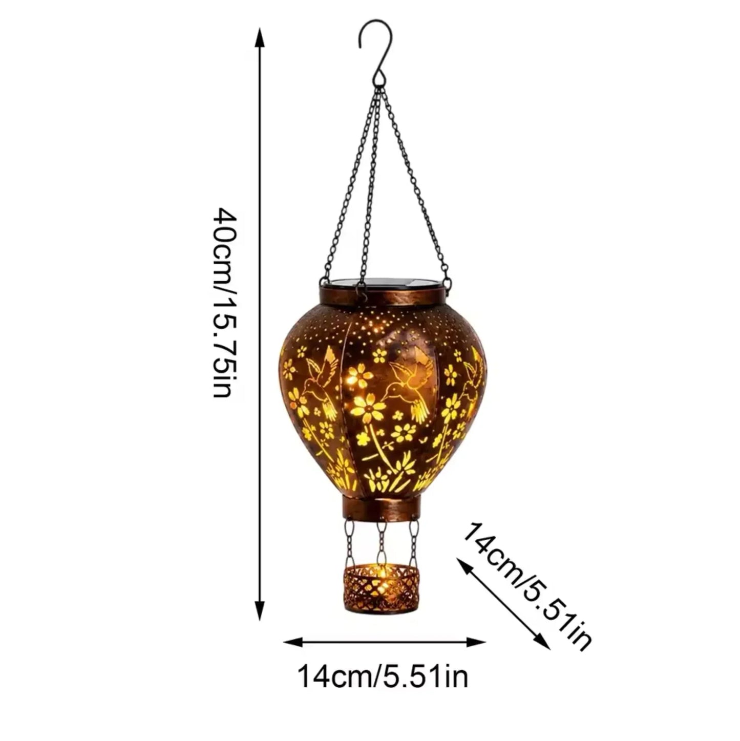 Lumiella™ Lanterna solare a palloncino pensile per serate magiche