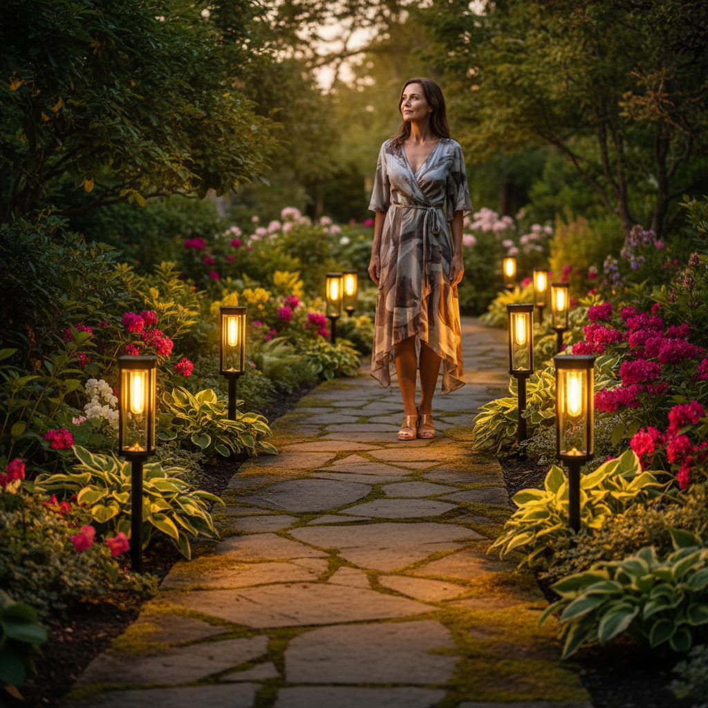 LumiPath Pro™ Luci solari decorative da giardino per vialetti
