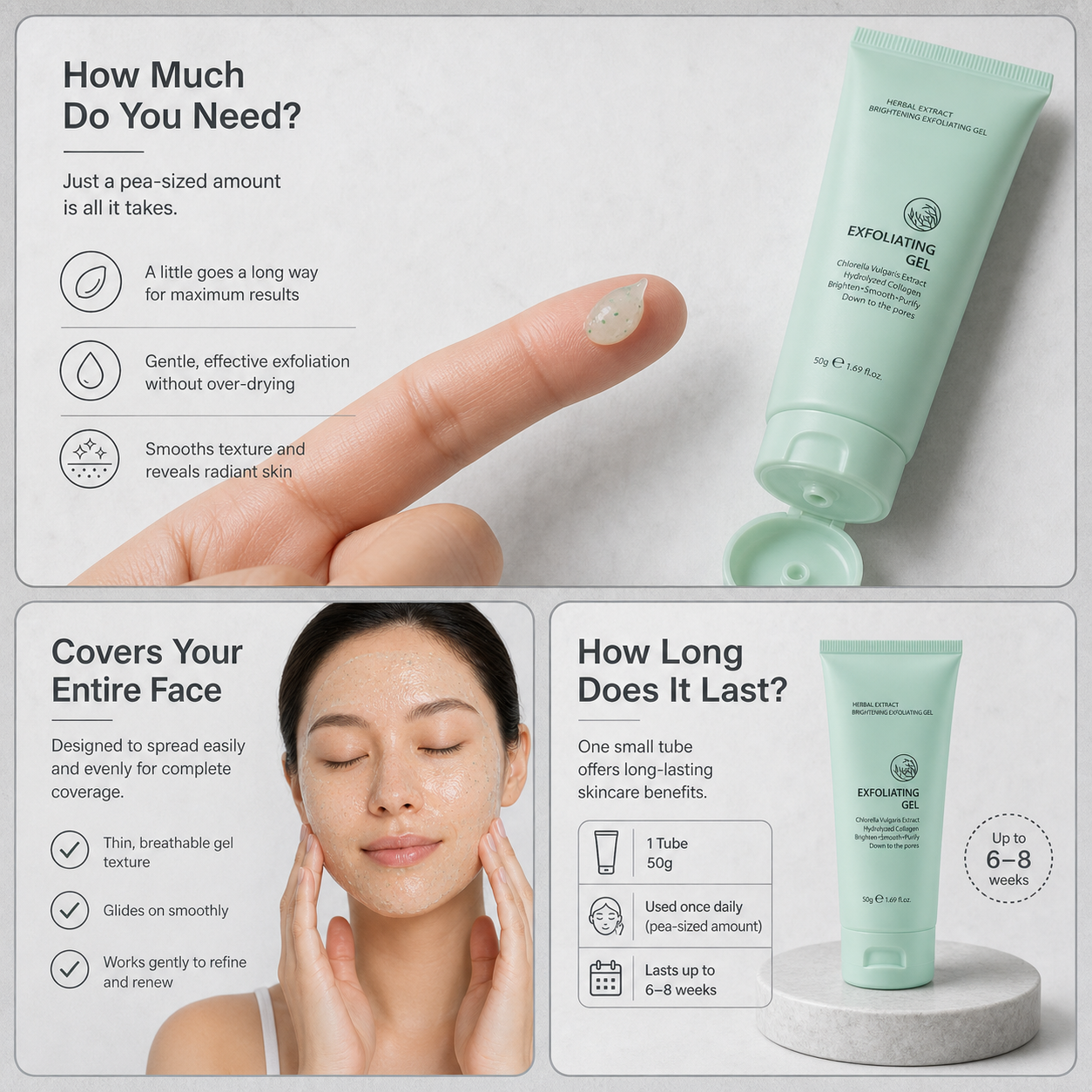 Lumivané™ Gel esfoliante illuminante per una pelle radiosa