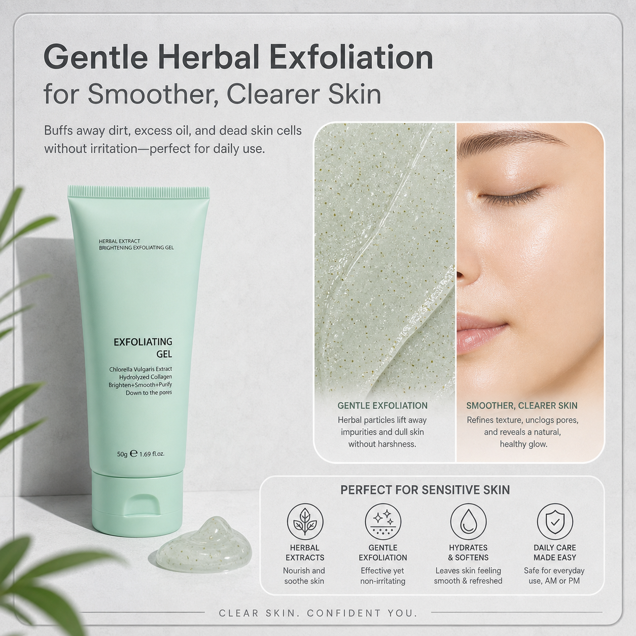 Lumivané™ Gel esfoliante illuminante per una pelle radiosa