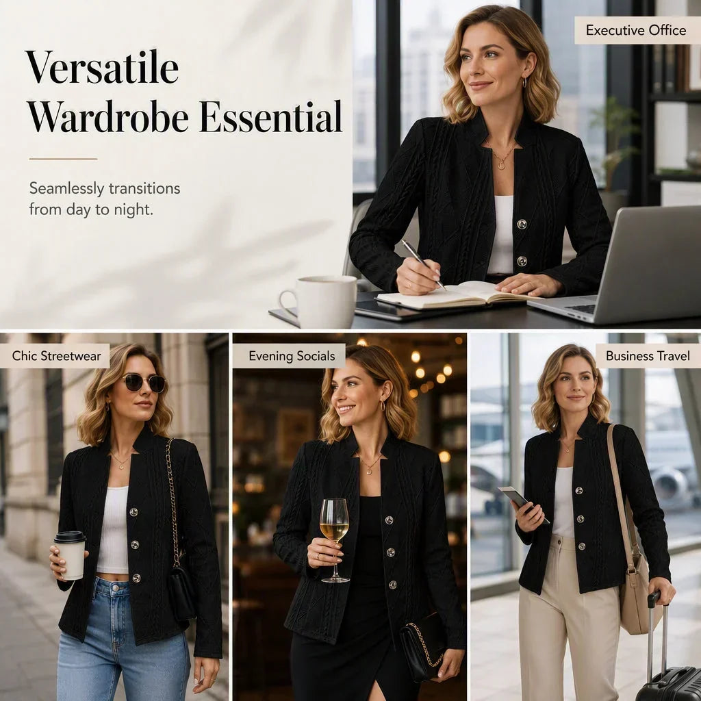 Manuela Benigni™ Blazer sartoriale da ufficio a sera