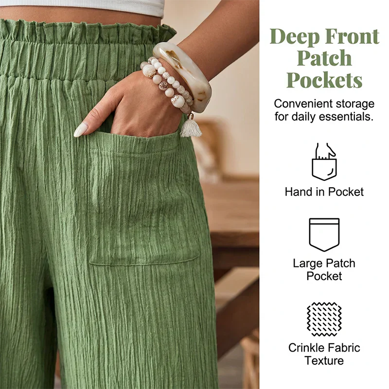 Manuela Sergiacomi™ Pantaloni versatili per il comfort quotidiano senza sforzo