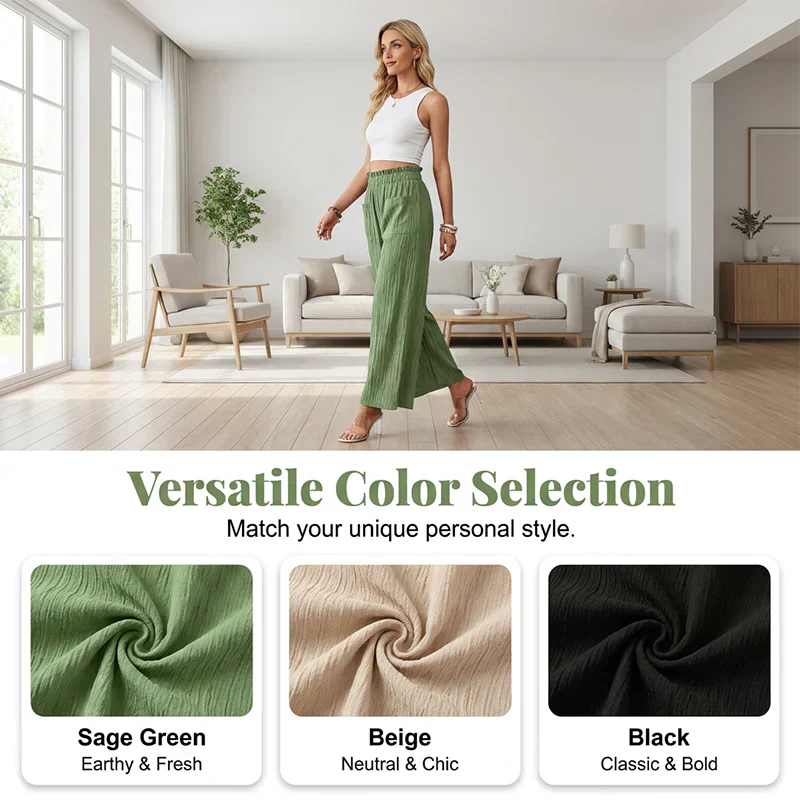 Manuela Sergiacomi™ Pantaloni versatili per il comfort quotidiano senza sforzo