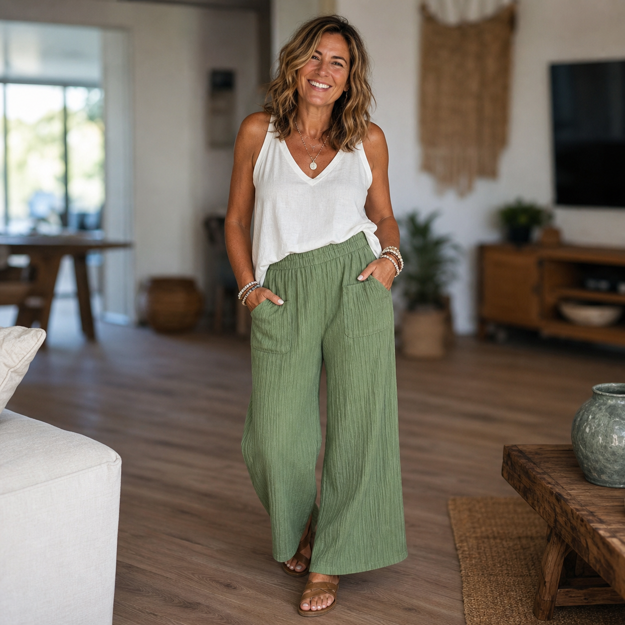 Manuela Sergiacomi™ Pantaloni versatili per il comfort quotidiano senza sforzo