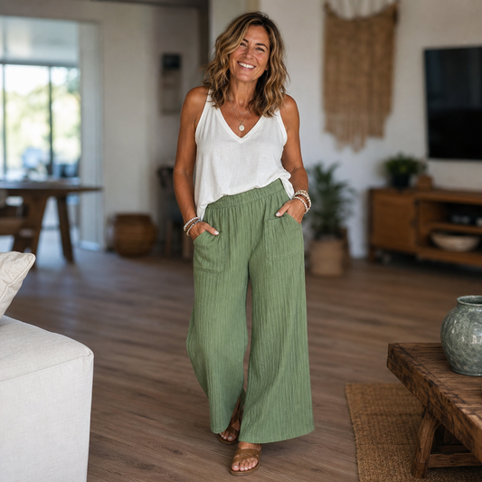 Manuela Sergiacomi™ Pantaloni versatili per il comfort quotidiano senza sforzo