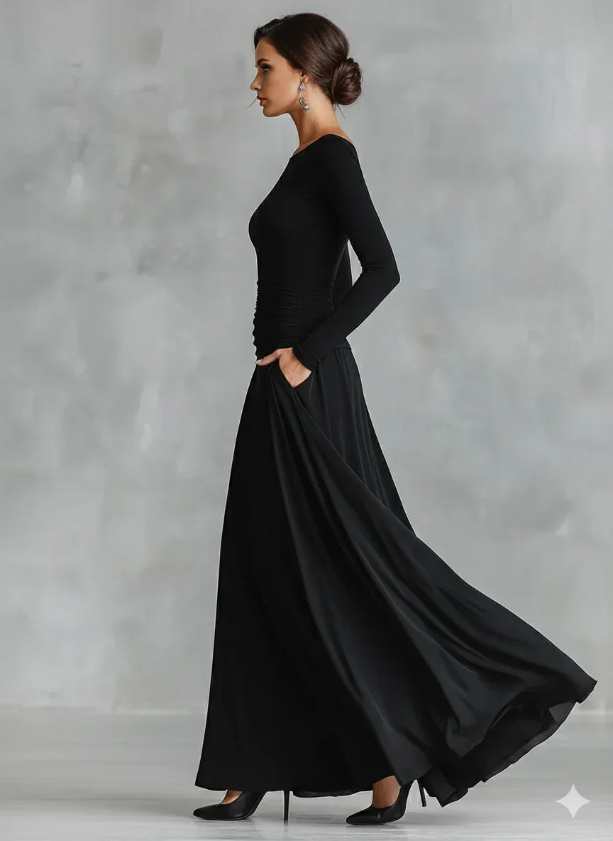 Marcella Cagnolati™ Abito elegante e fluido per occasioni formali