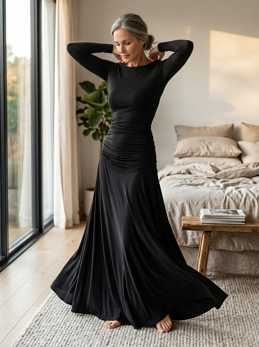 Marcella Cagnolati™ Abito elegante e fluido per occasioni formali