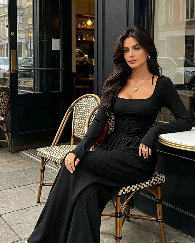 Melina Turati™ Tuta a gamba larga per uno stile senza sforzo