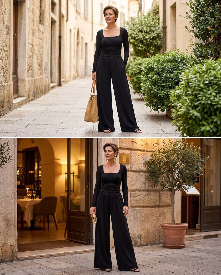 Melina Turati™ Tuta a gamba larga per uno stile senza sforzo