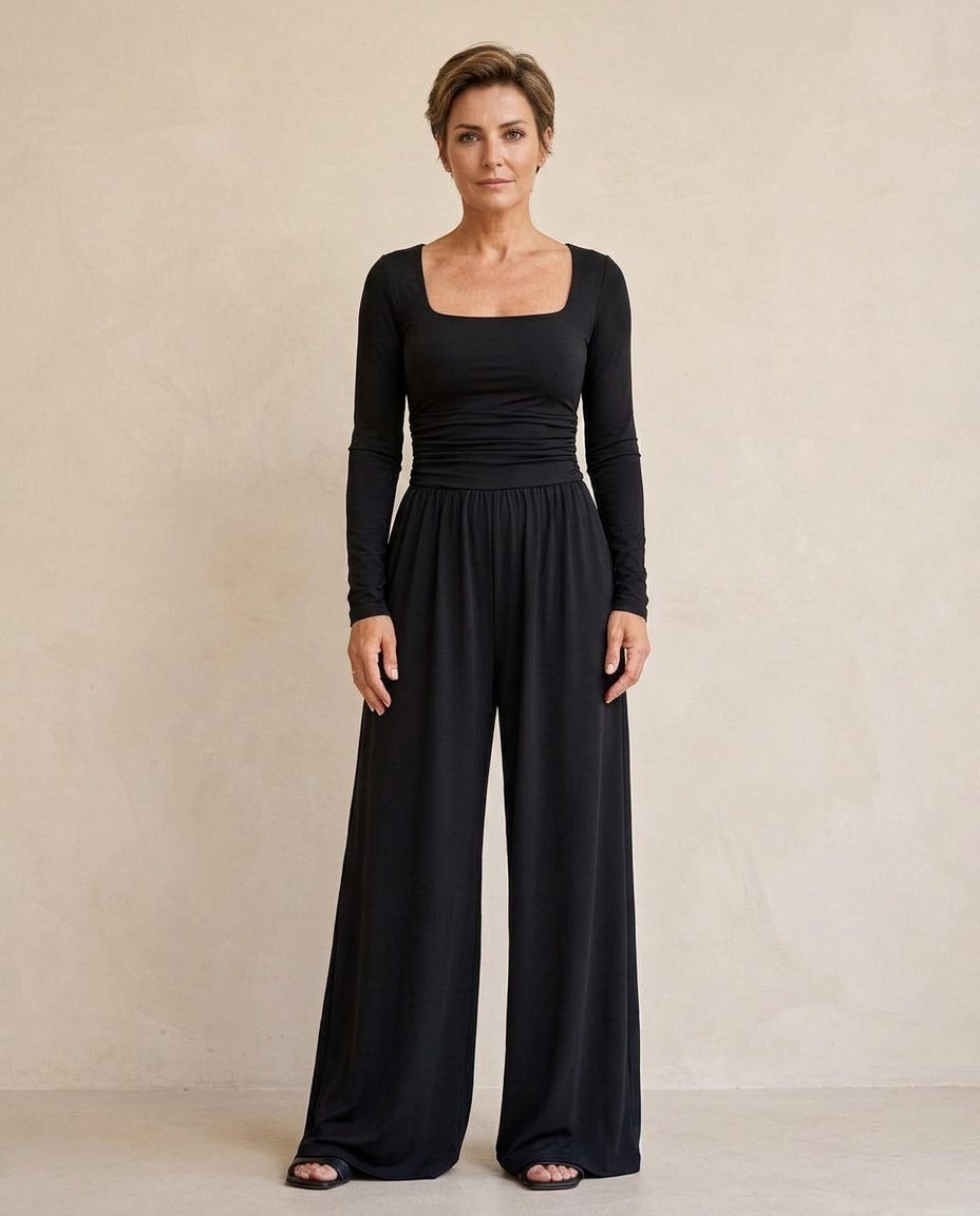 Melina Turati™ Tuta a gamba larga per uno stile senza sforzo