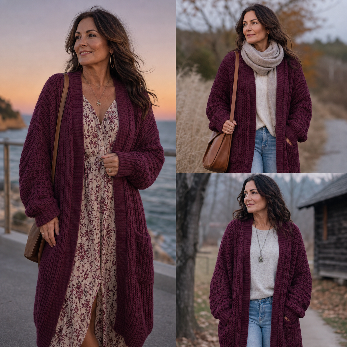 Mila Zoppi™ Cardigan lungo senza sforzo per ogni stagione
