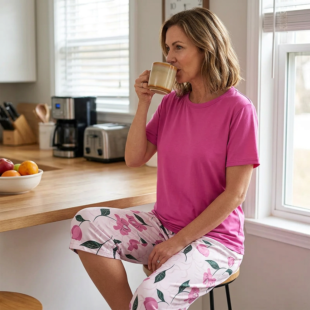 Milena Conserva™ Set loungewear stretch comodo per weekend rilassanti