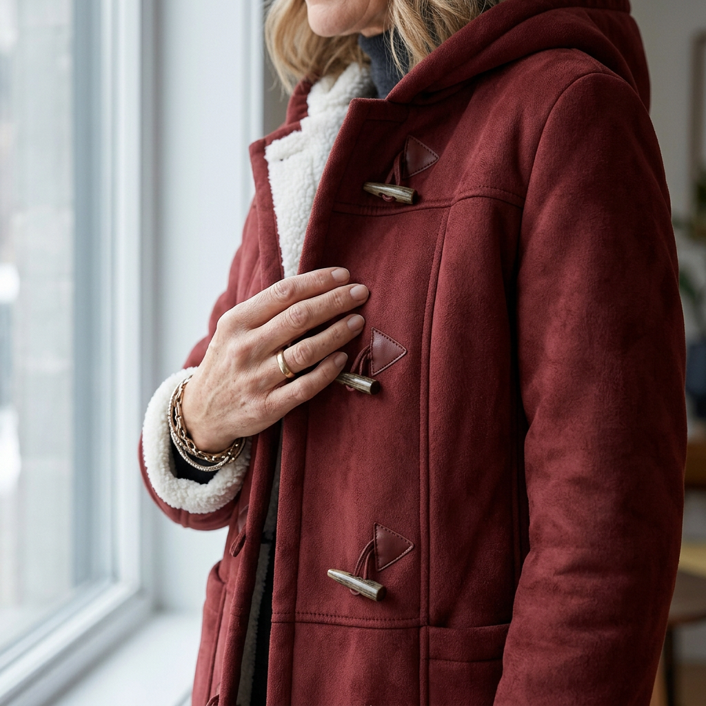 Nadia Anastasi™ Cappotto elegante con cappuccio per look invernali