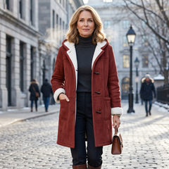 Nadia Anastasi™ Cappotto elegante con cappuccio per look invernali