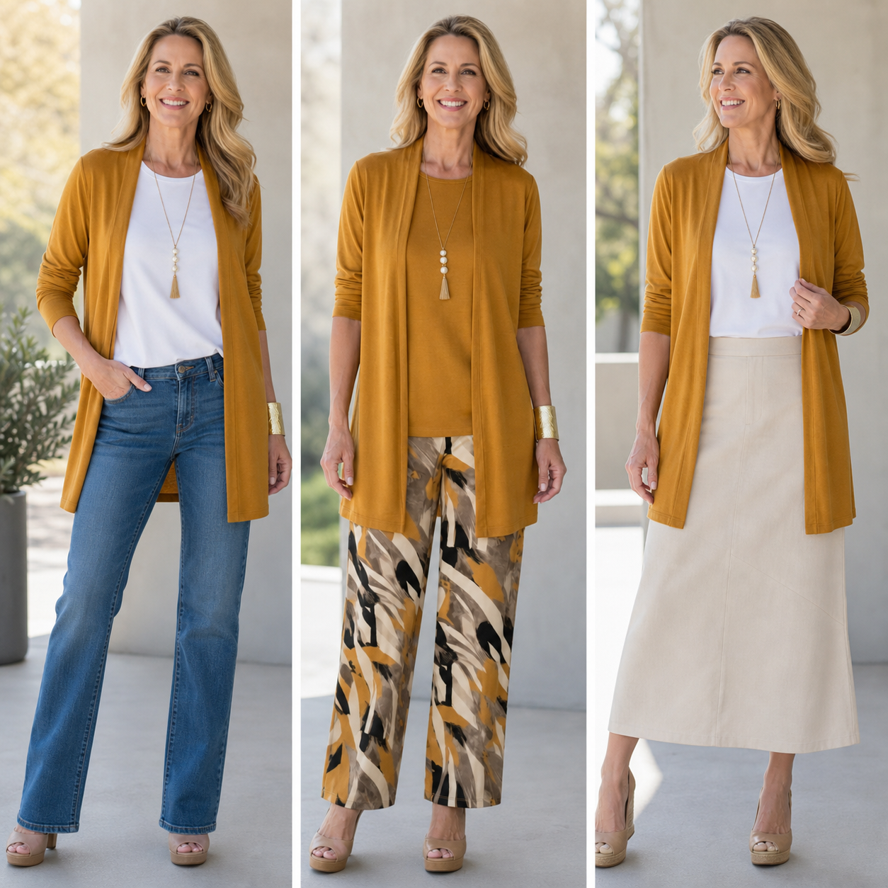 Nadia Andreotti™ Completo coordinato tre pezzi per un'eleganza senza sforzo