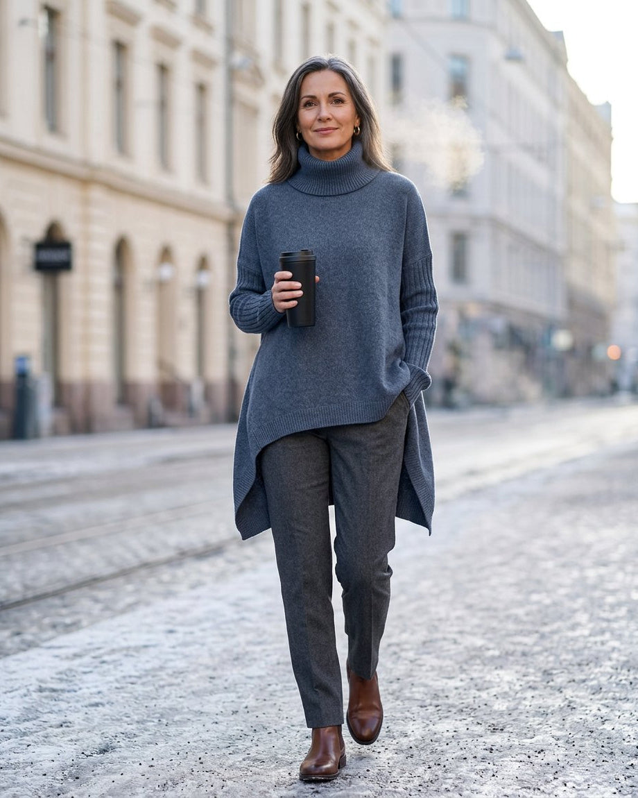 Nadia Antinori™ Morbido maglione a collo alto per un'eleganza avvolgente