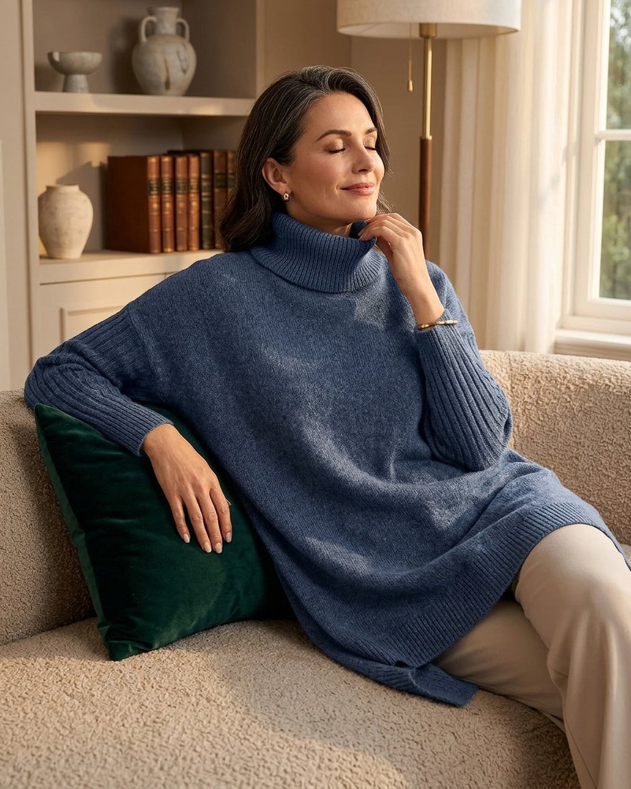 Nadia Antinori™ Morbido maglione a collo alto per un'eleganza avvolgente