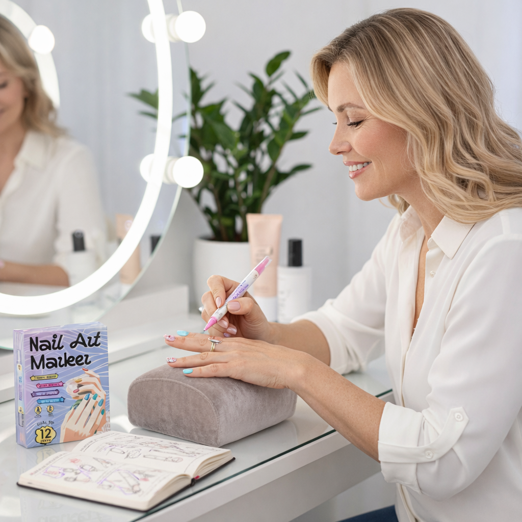 NailScribe Pro™ Penne per nail art con punta fine