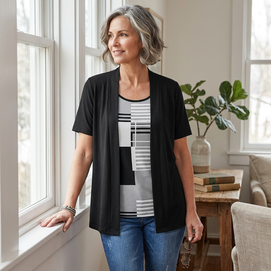 Natalia Bentivoglio™ Blusa color block per uno stile senza sforzo