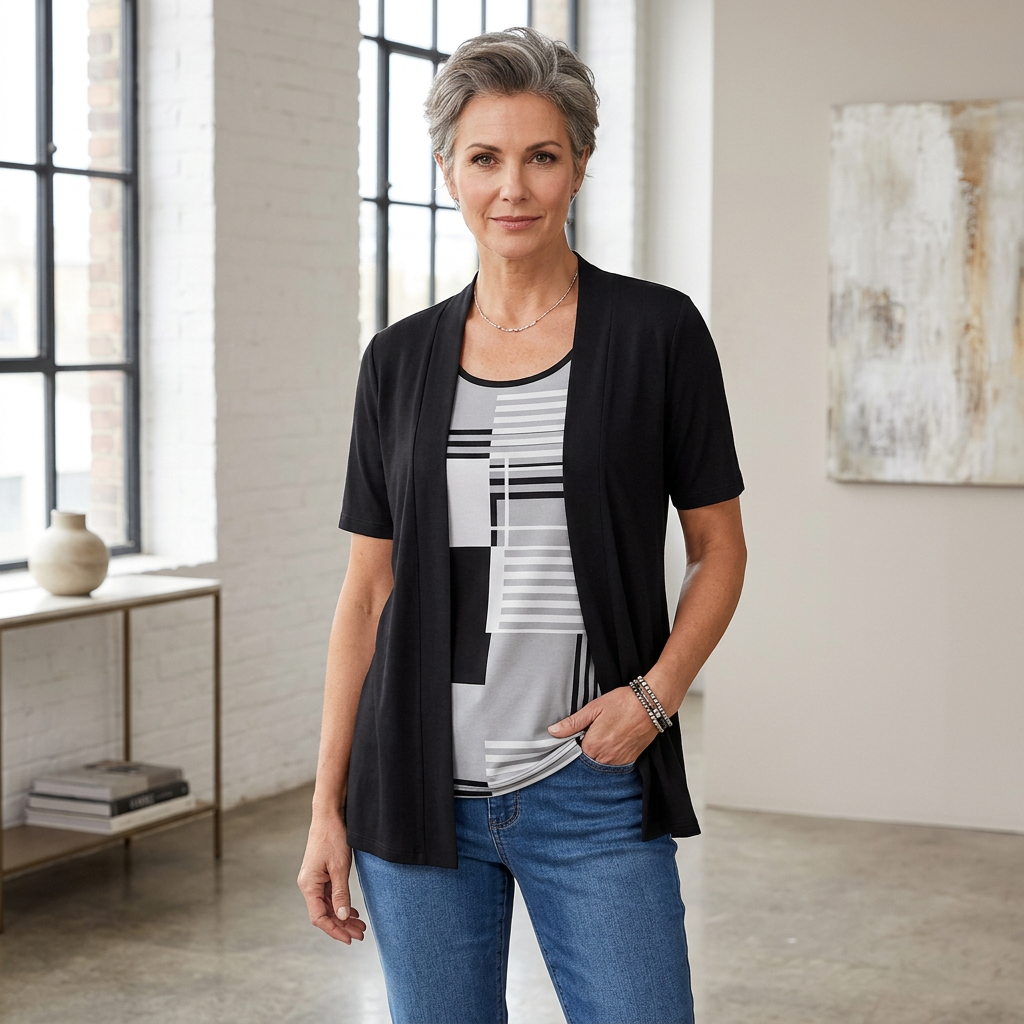 Natalia Bentivoglio™ Blusa color block per uno stile senza sforzo