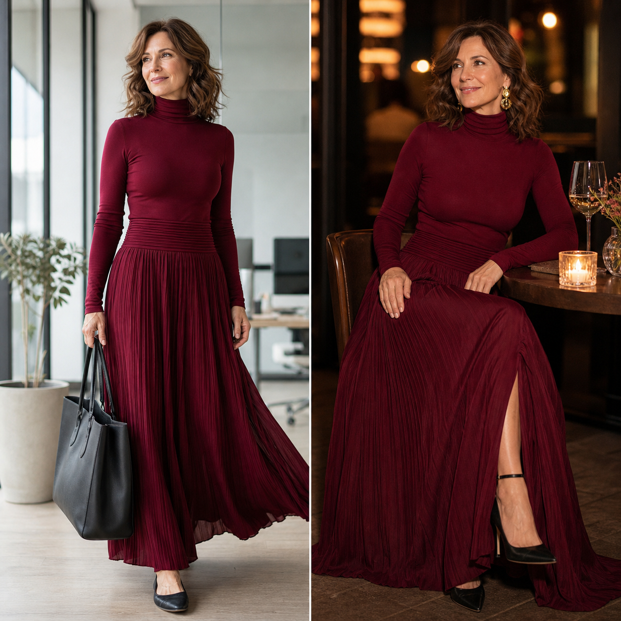 Natalia Berardi™ Gonna maxi a vita alta elegante per ogni occasione