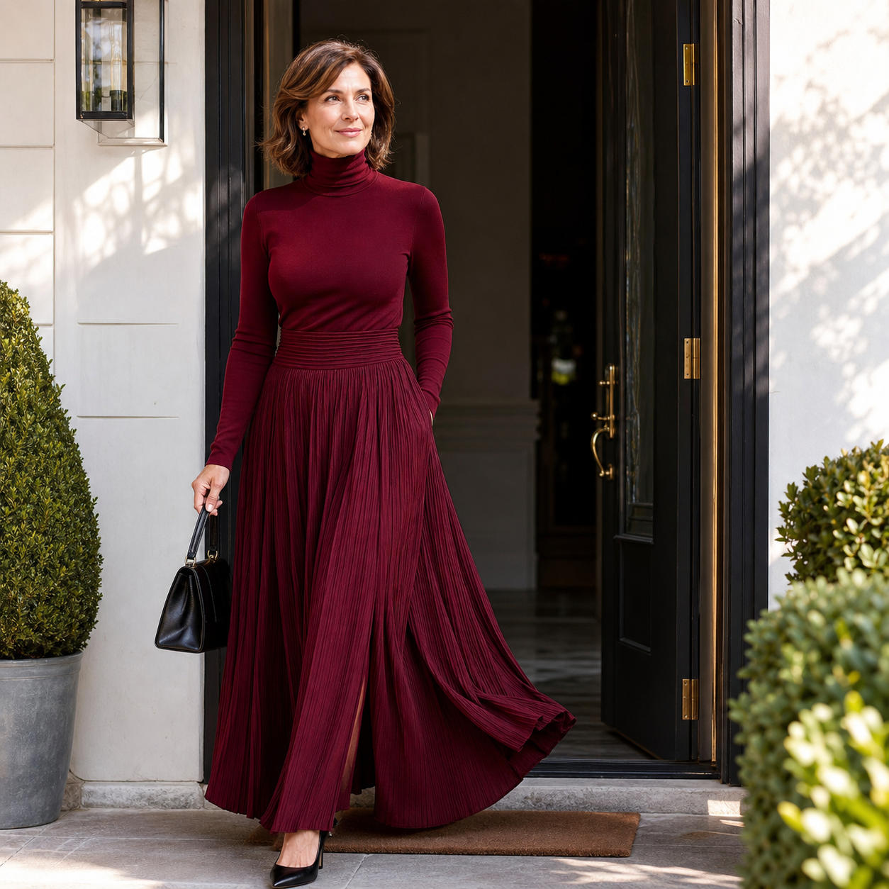 Natalia Berardi™ Gonna maxi a vita alta elegante per ogni occasione