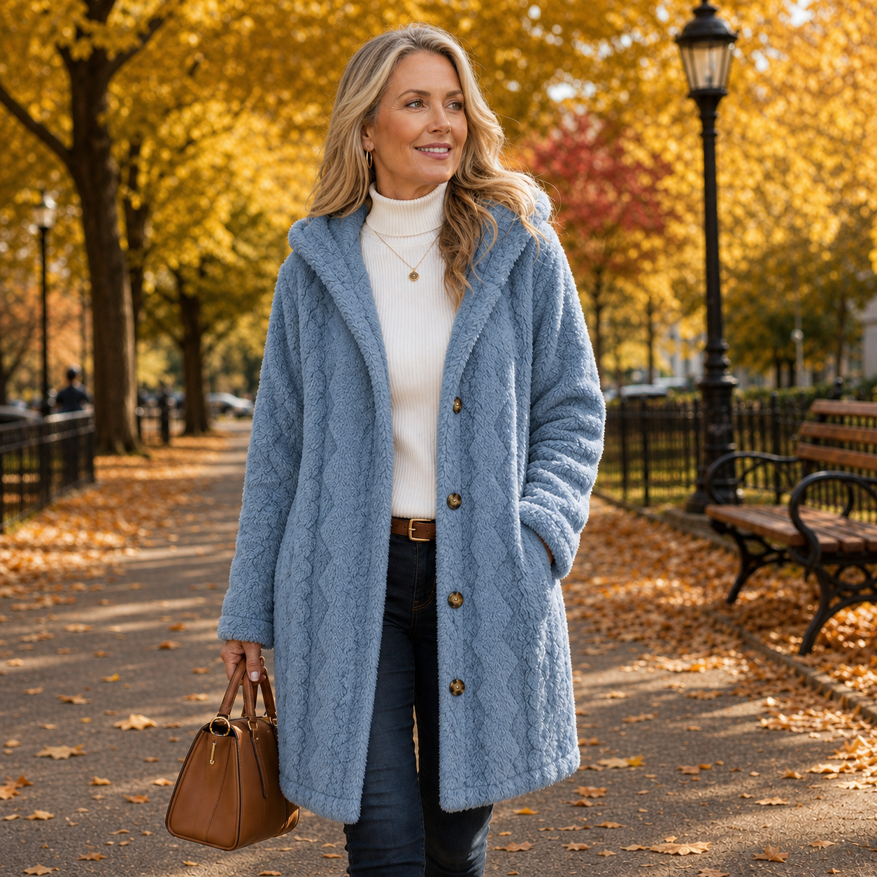 Natalia Bergonzi™ Giacca con cappuccio per uno stile caldo e ricercato