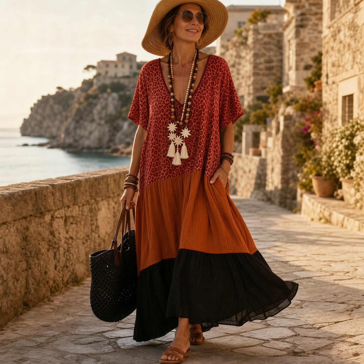 Natalia Severi™ Vestito da vacanza traspirante per uno stile senza sforzo
