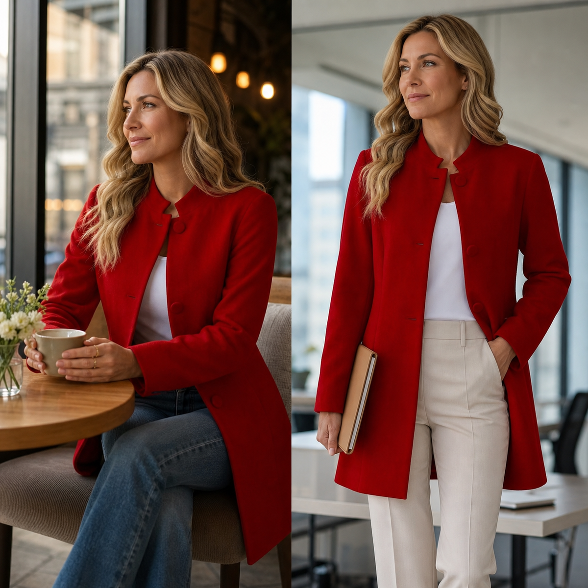 Nora Bocchi™ Blazer sartoriale versatile per lavoro e weekend