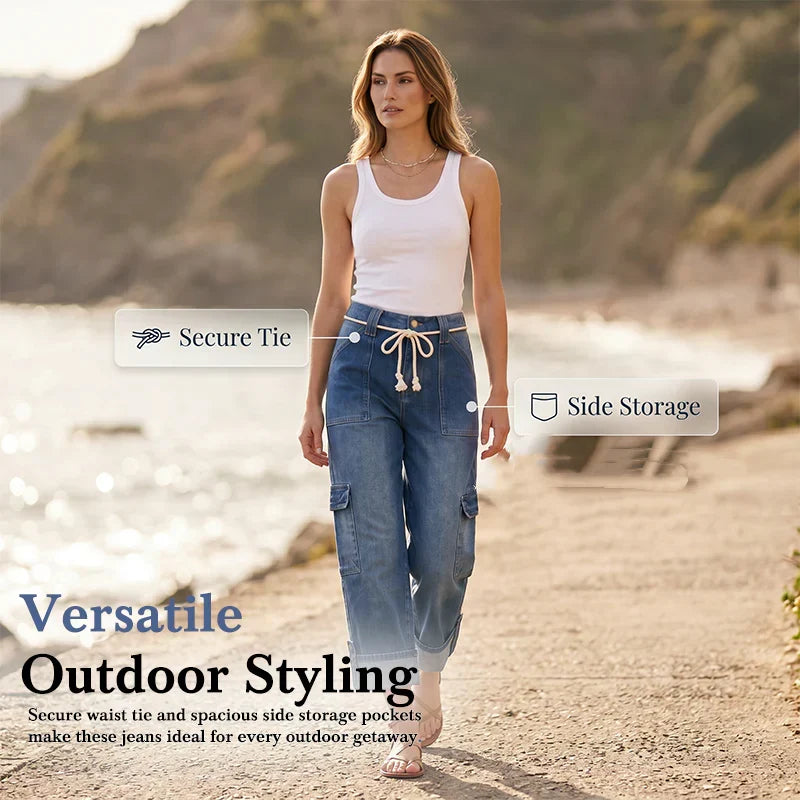 Novella Trecastelli™ Pantaloni cargo a gamba larga per il comfort quotidiano