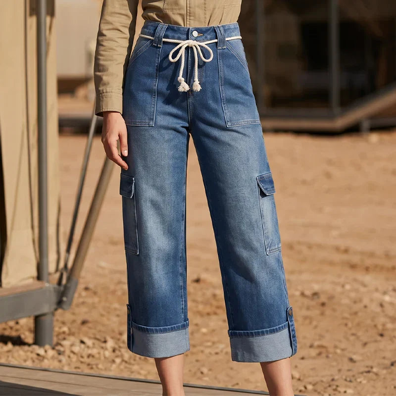 Novella Trecastelli™ Pantaloni cargo a gamba larga per il comfort quotidiano
