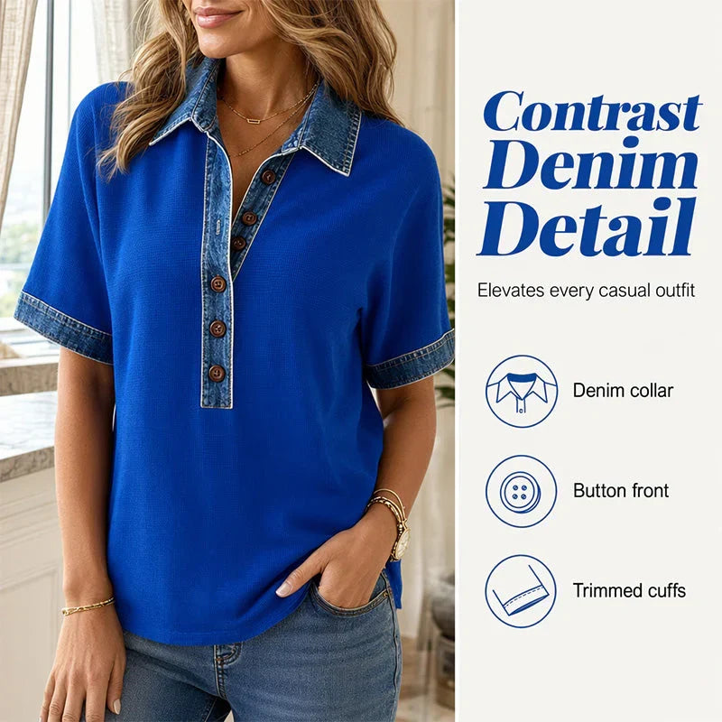 Odilia Tassinari™ Blusa con colletto valorizzante per uno stile senza sforzo