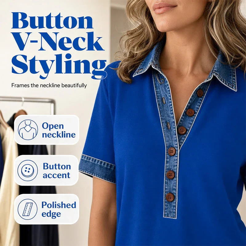 Odilia Tassinari™ Blusa con colletto valorizzante per uno stile senza sforzo