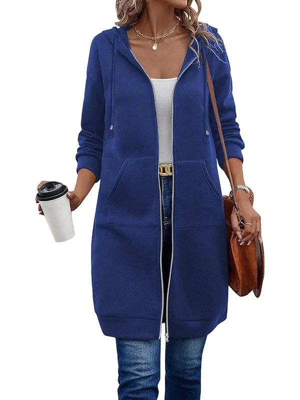 Olga Andreotti™ Felpa con zip foderata e tasche