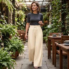 Olimpia Bertacchi™ Pantaloni a gamba larga con coulisse regolabile