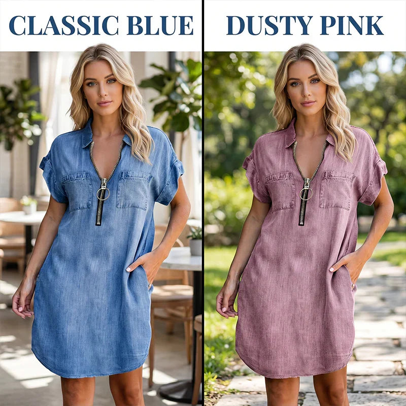 Ombretta Toscanelli™ Vestito camicia casual per ogni giorno
