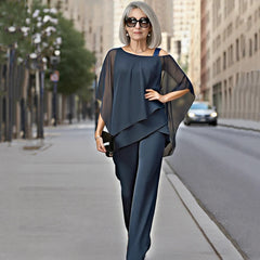 Palmira Volanti™ Set due pezzi in chiffon fluente