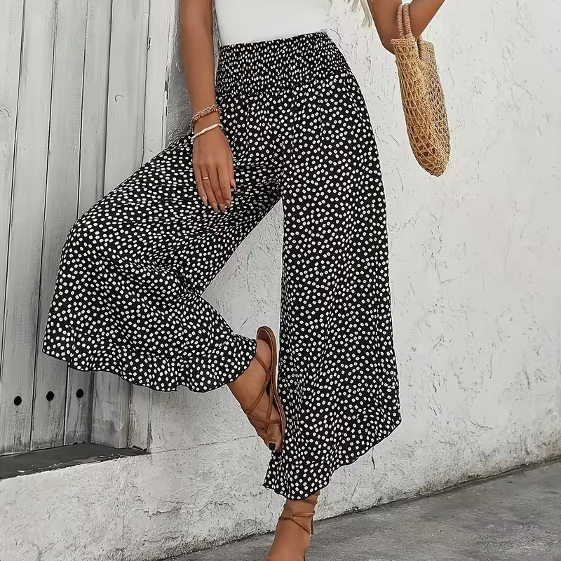 Paola Serra™ Pantaloni a gamba larga eleganti per la sicurezza di ogni giorno