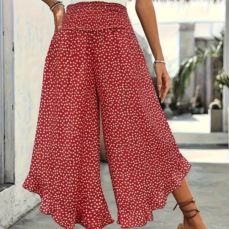 Paola Serra™ Pantaloni a gamba larga eleganti per la sicurezza di ogni giorno
