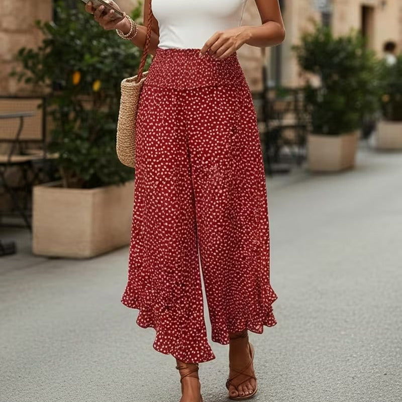 Paola Serra™ Pantaloni a gamba larga eleganti per la sicurezza di ogni giorno