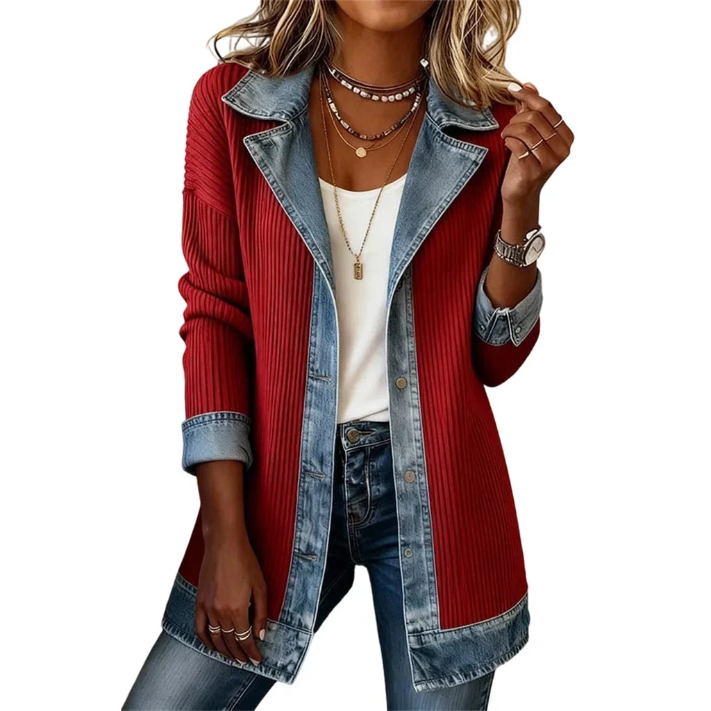 Patrizia Bergonzi™ Cappotto a coste versatile per ogni occasione