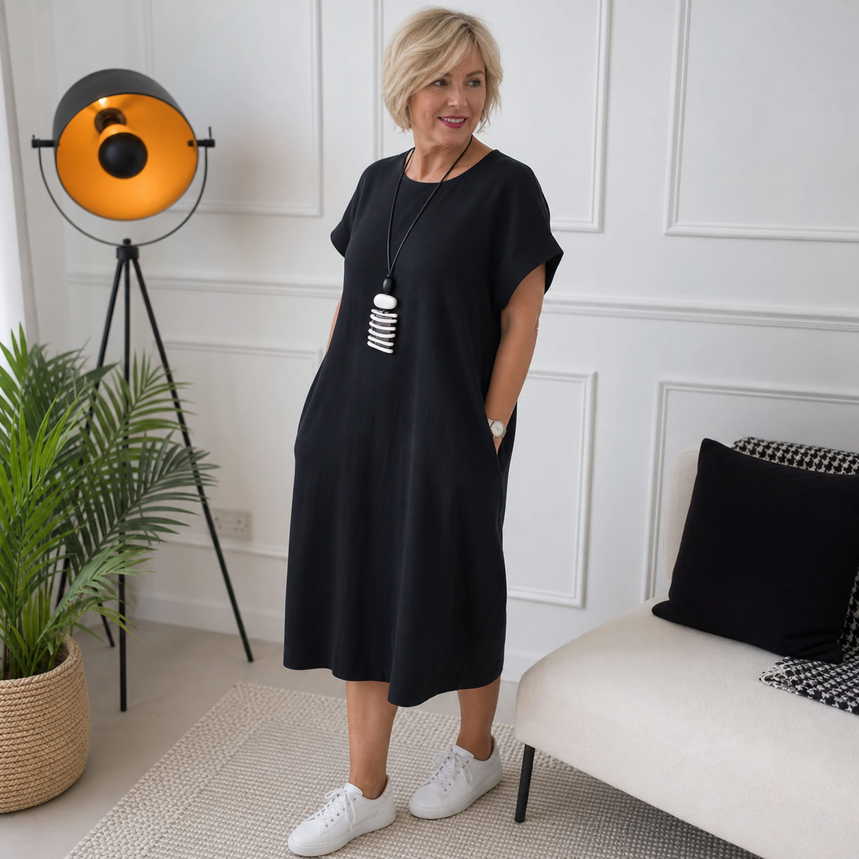 Patrizia Procopio™ Abito midi elegante per un comfort tutto il giorno