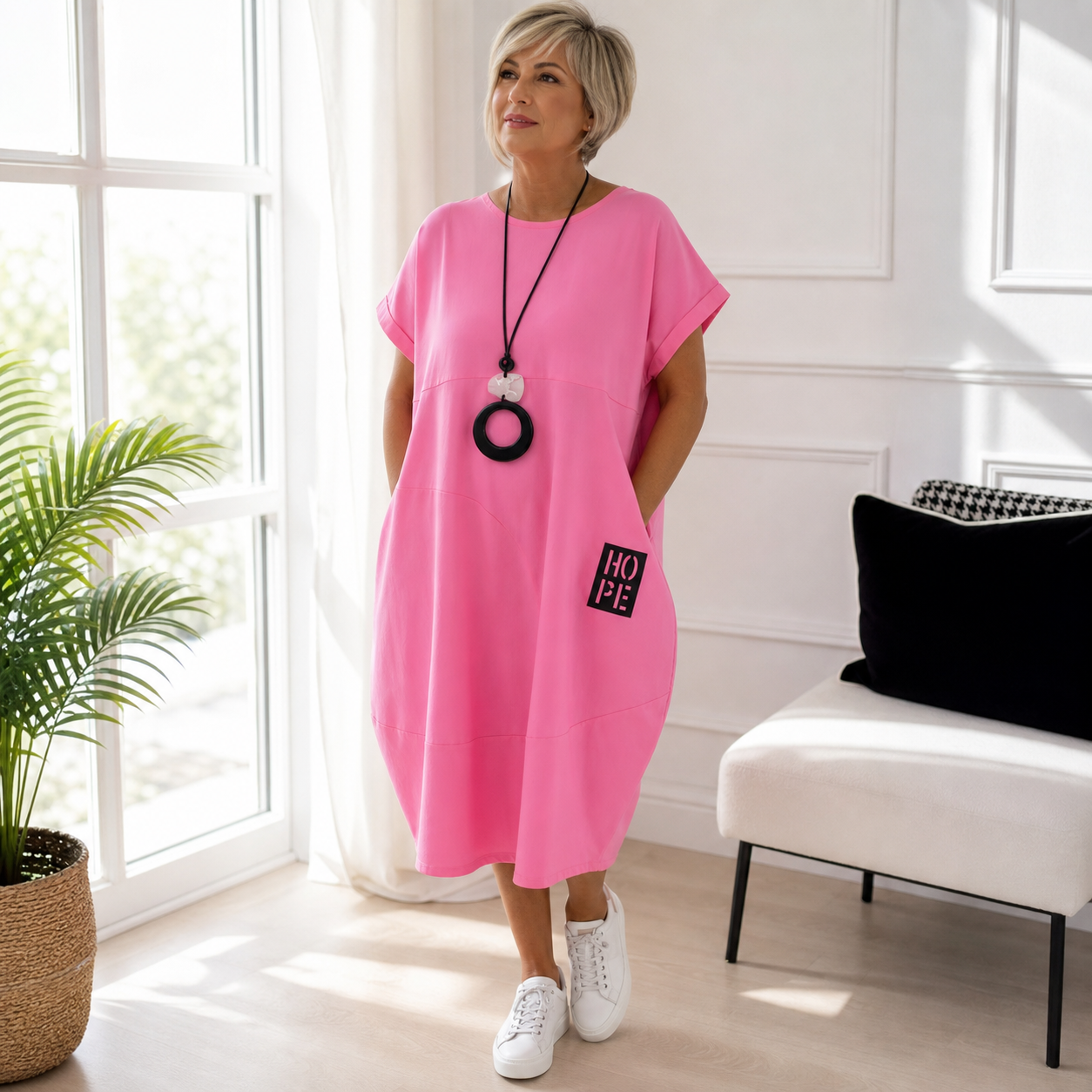 Patrizia Procopio™ Abito midi raffinato per un comfort che dura tutto il giorno
