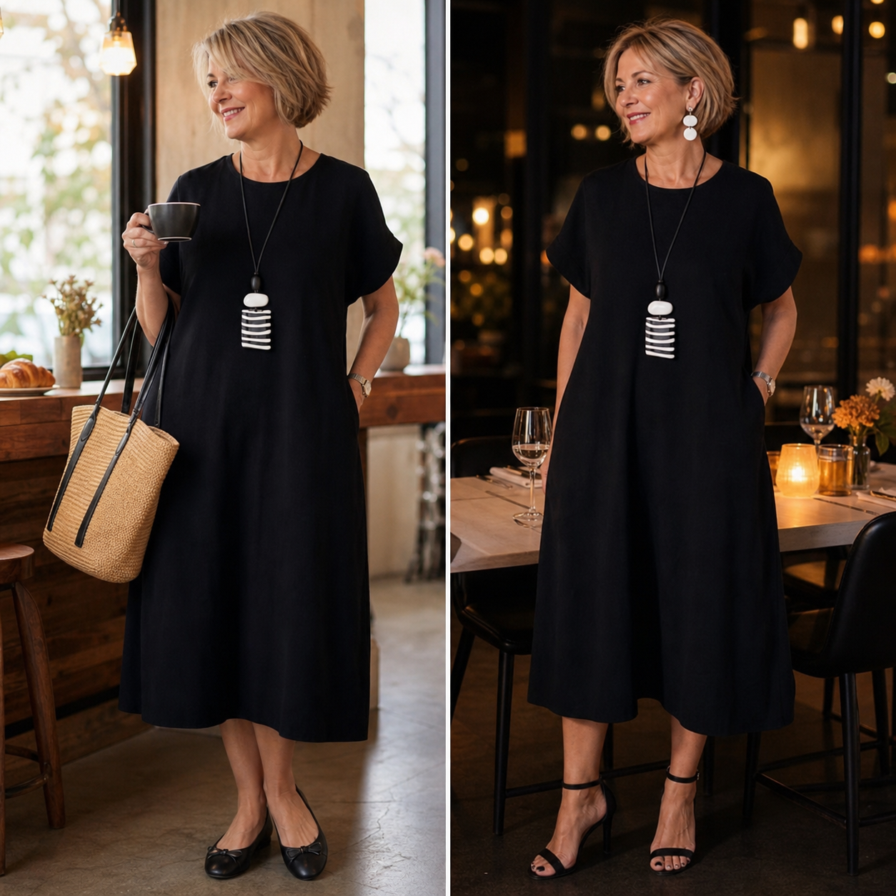 Patrizia Procopio™ Abito midi elegante per un comfort tutto il giorno