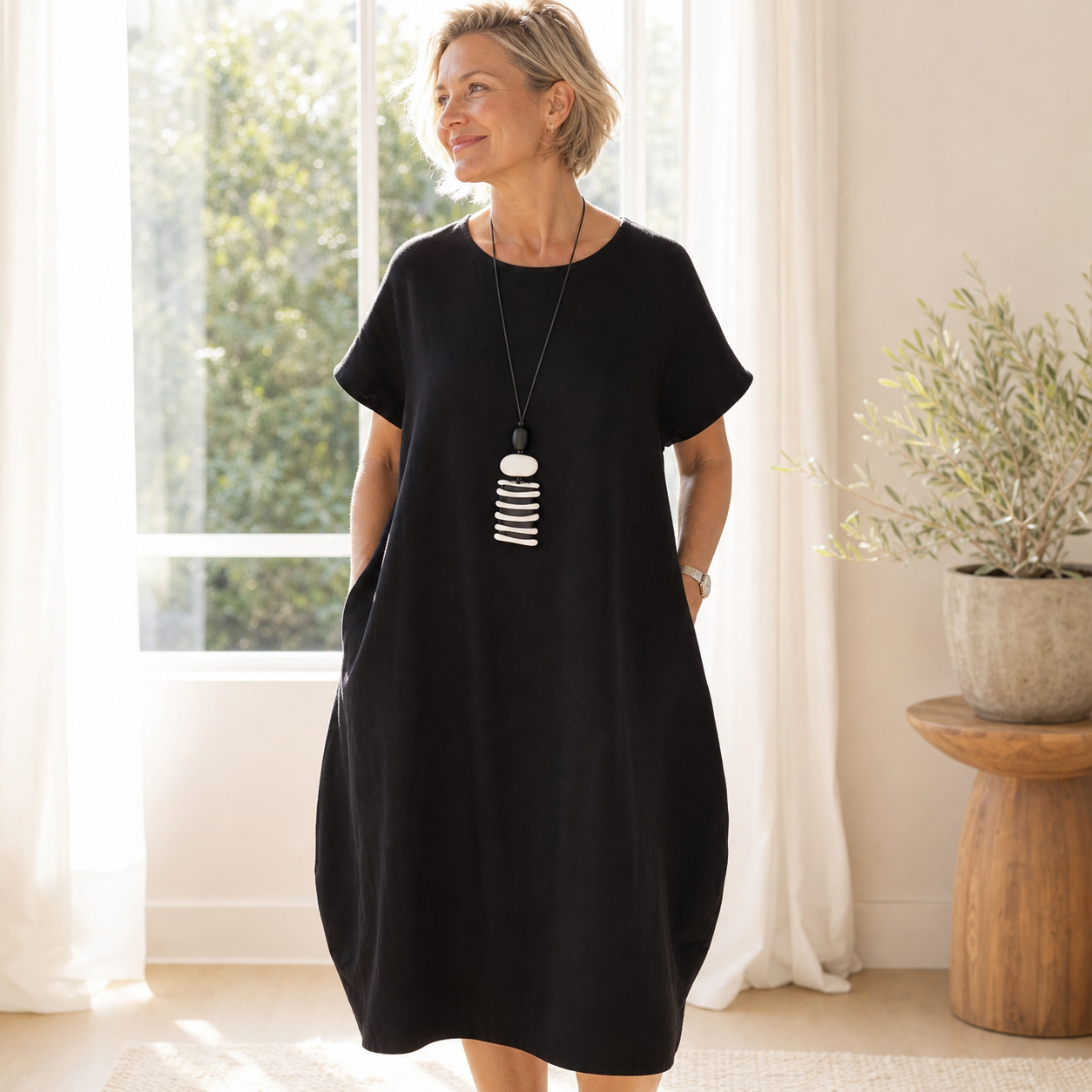 Patrizia Procopio™ Abito midi elegante per un comfort tutto il giorno